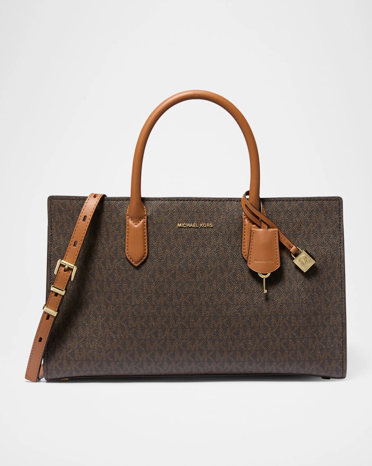 Кожаная сумка-саквояж Scarlett с монограммой Michael Michael Kors, цвет Brnacorn
Кожаная сумка-саквояж Scarlett с монограммой Michael Michael Kors, цвет Brnacorn