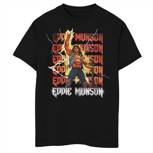 Футболка с принтом Eddie Munson из сериала "Stranger Things" для мальчиков 8-20 Licensed Character
Футболка с принтом Eddie Munson из сериала "Stranger Things" для мальчиков 8-20 Licensed Character