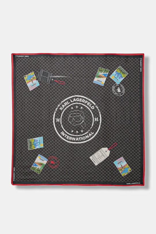 Шарф из шелковой смеси ikon monogram Karl Lagerfeld, черный
Шарф из шелковой смеси ikon monogram Karl Lagerfeld, черный