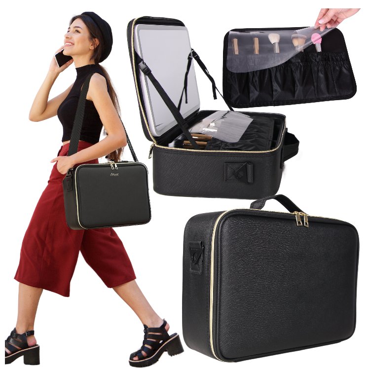 Косметичка XL с зеркальной светодиодной подсветкой для косметических принадлежностей WOBELL
Косметичка XL с зеркальной светодиодной подсветкой для косметических принадлежностей WOBELL