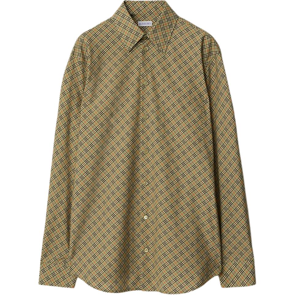 Клетчатая хлопковая рубашка Burberry, зеленый
Клетчатая хлопковая рубашка Burberry, зеленый