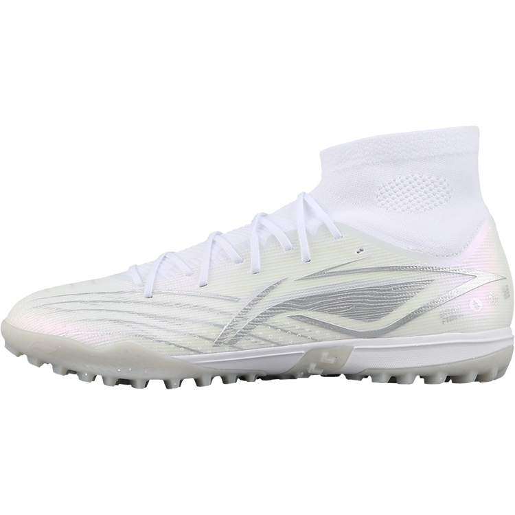 LINING Футбольные бутсы мужские высокие, белые, серебристые
LINING Футбольные бутсы мужские высокие, белые, серебристые