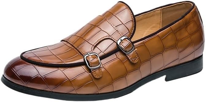 Мужские повседневные классические лоферы, туфли с отделкой для платья, с застежкой-монком, кожаные туфли на скользящей подошве Zestrelax, коричневый
Мужские повседневные классические лоферы, туфли с отделкой для платья, с застежкой-монком, кожаные туфли на скользящей подошве Zestrelax, коричневый