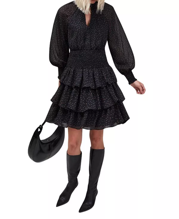 Многоярусное мини-платье с принтом Dash Ro&Zo, коричневый
Многоярусное мини-платье с принтом Dash Ro&Zo, коричневый