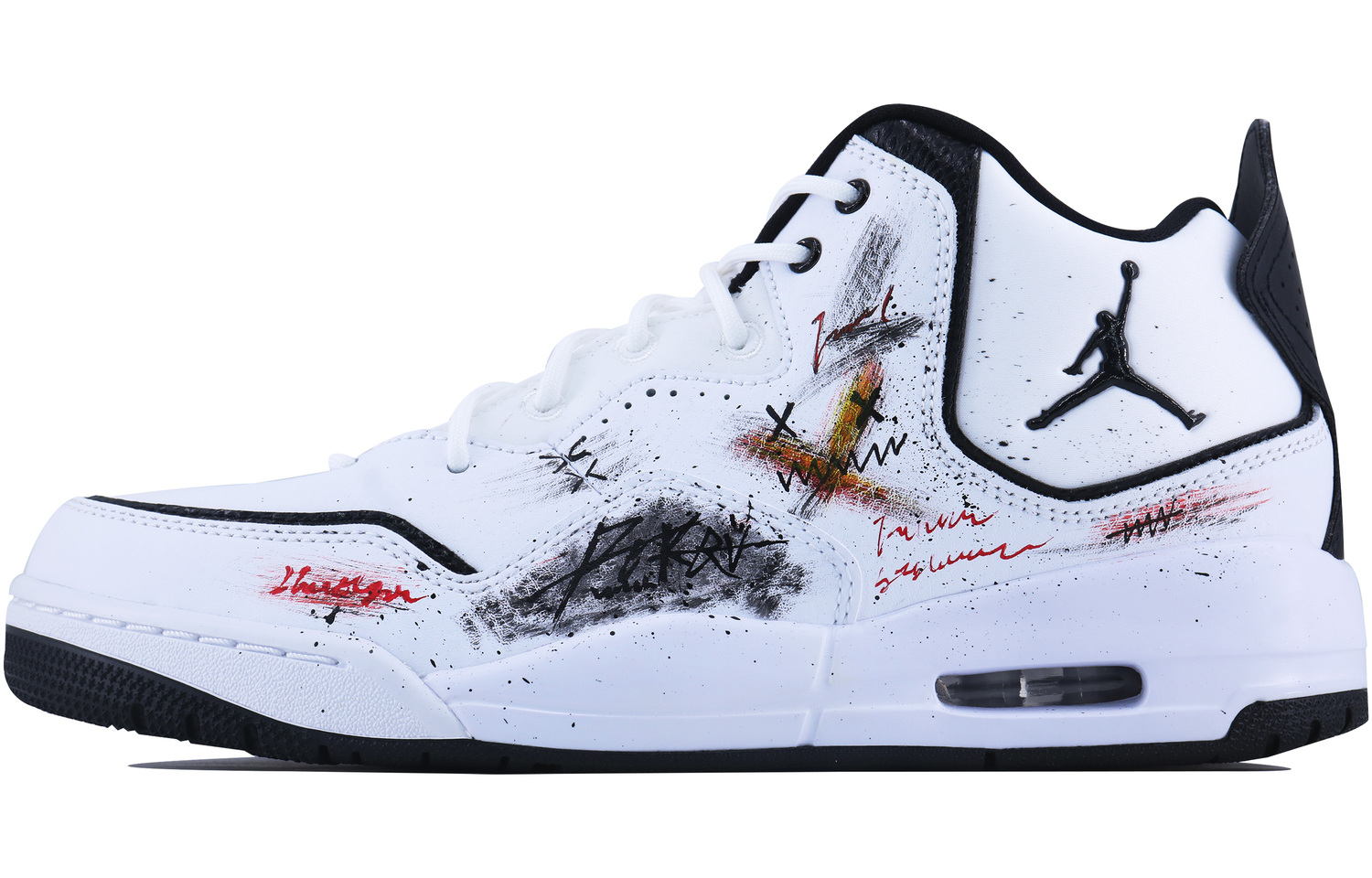 Jordan Кроссовки баскетбольные Courtside 23 Graffiti Fantasy Mid top мужские, устойчивые к истиранию, винтажные, бело-черные
Jordan Кроссовки баскетбольные Courtside 23 Graffiti Fantasy Mid top мужские, устойчивые к истиранию, винтажные, бело-черные