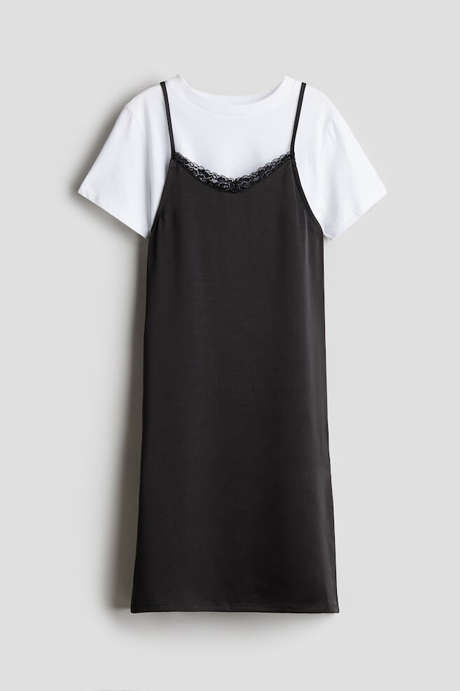 Комплект из двух предметов: рубашка и платье H&M, серый
Комплект из двух предметов: рубашка и платье H&M, серый