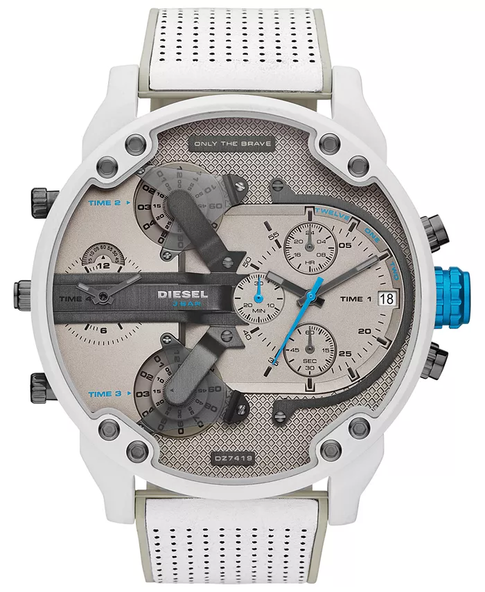 Мужские часы Chronograph Mr. Daddy 2.0 с белым кожаным ремешком, 57 мм Diesel
Мужские часы Chronograph Mr. Daddy 2.0 с белым кожаным ремешком, 57 мм Diesel