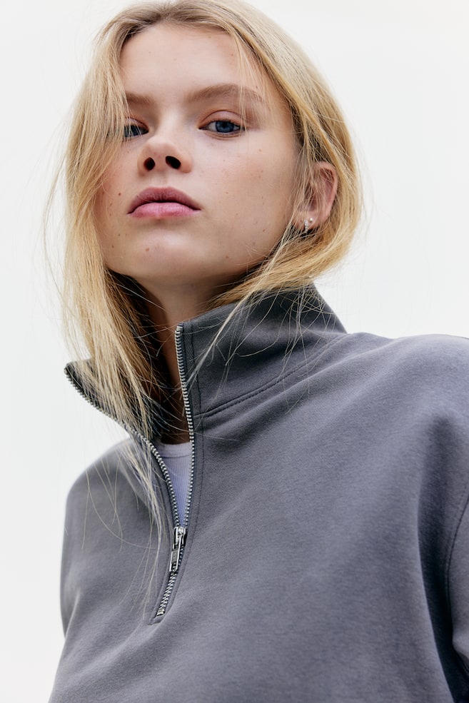 Толстовка с застежкой-молнией H&M, серый
Толстовка с застежкой-молнией H&M, серый