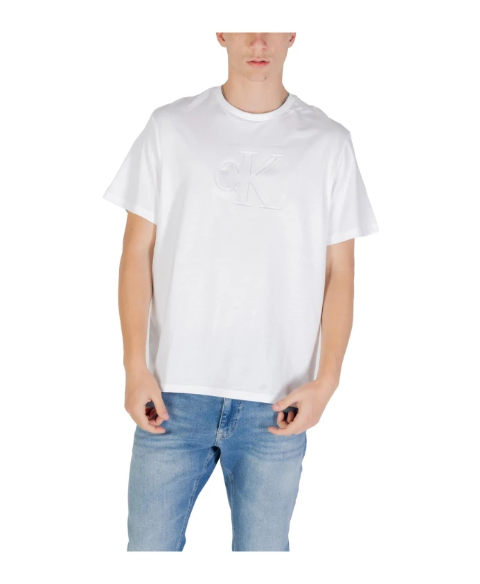 Белая хлопковая футболка с коротким рукавом и принтом Calvin Klein Jeans, белый
Белая хлопковая футболка с коротким рукавом и принтом Calvin Klein Jeans, белый