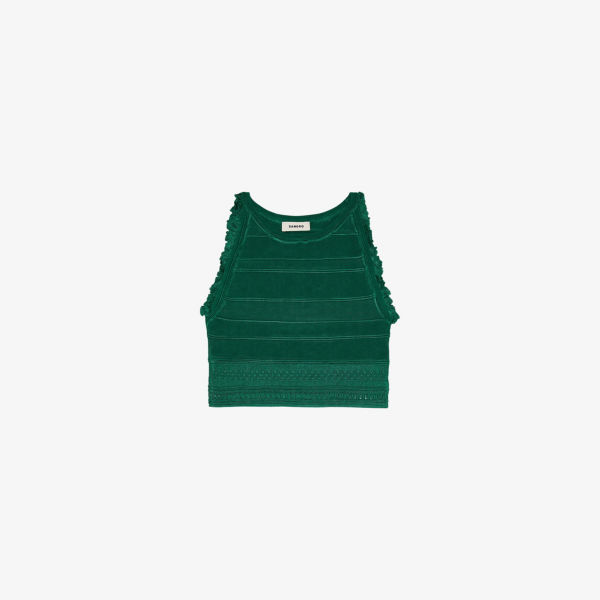Топ короткий Sandro, зеленый
Топ короткий Sandro, зеленый
