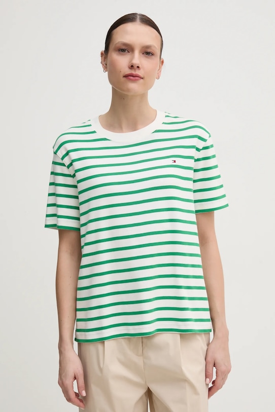 Хлопковая футболка Tommy Hilfiger, зеленый
Хлопковая футболка Tommy Hilfiger, зеленый
