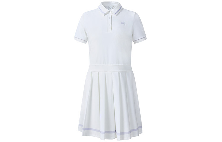 Платье легкое с короткими рукавами женское белое Fila 
Платье легкое с короткими рукавами женское белое Fila