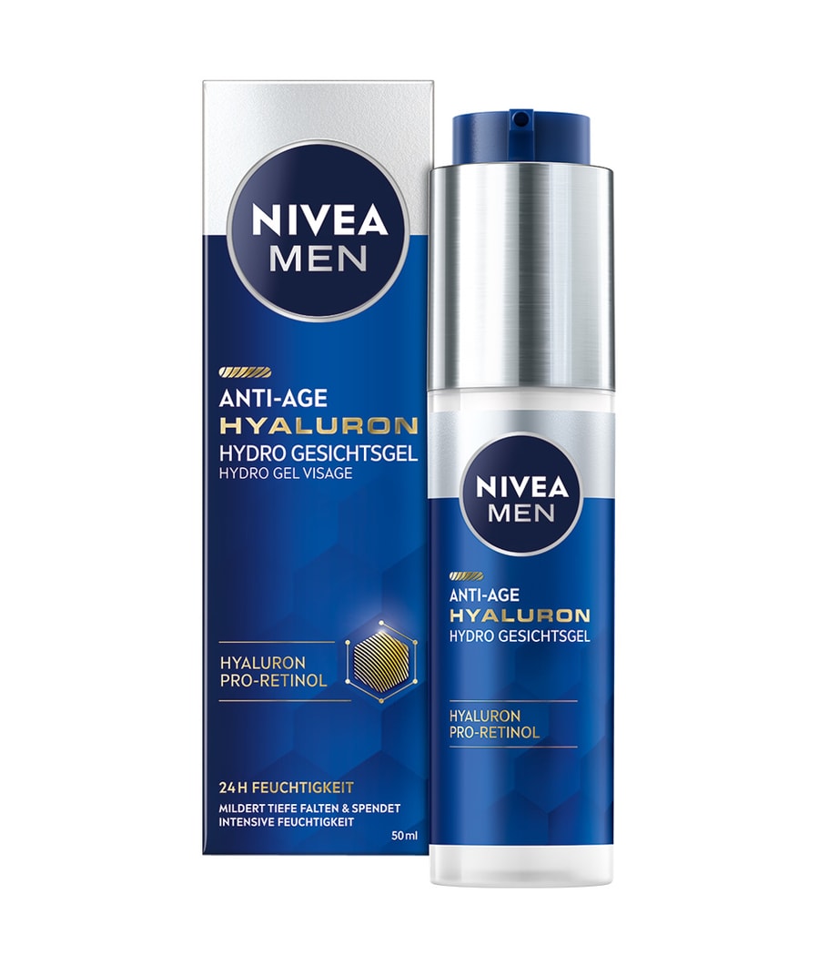 Гель для лица NIVEA MEN Anti-Age Hyaluron, 50 ml
Гель для лица NIVEA MEN Anti-Age Hyaluron, 50 ml