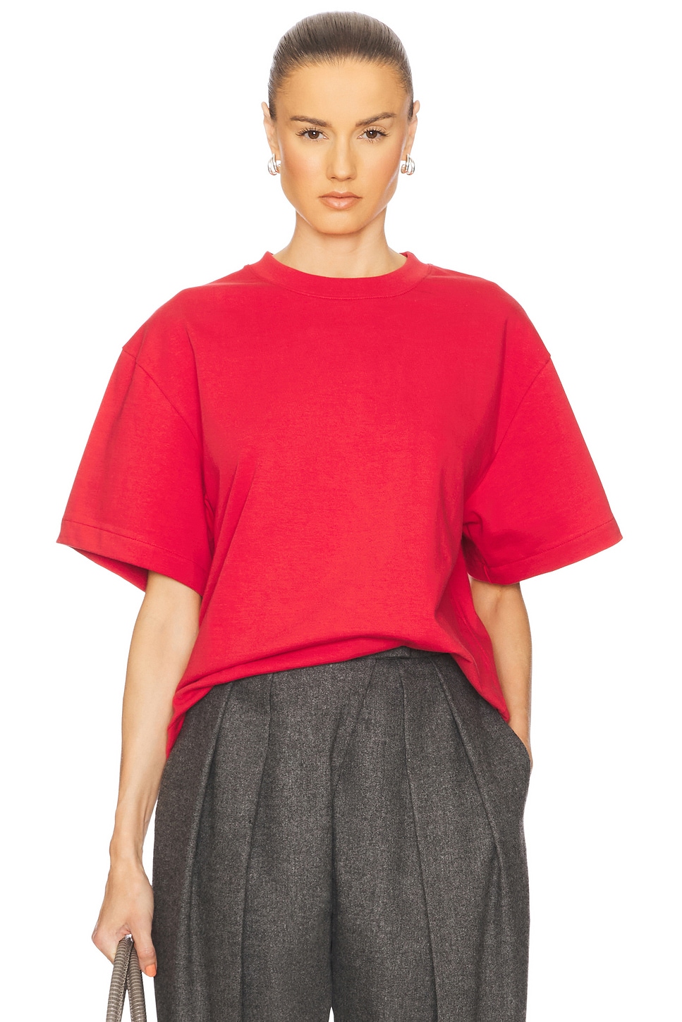 Футболка бокси из плотного трикотажа Helsa, tomato
Футболка бокси из плотного трикотажа Helsa, tomato