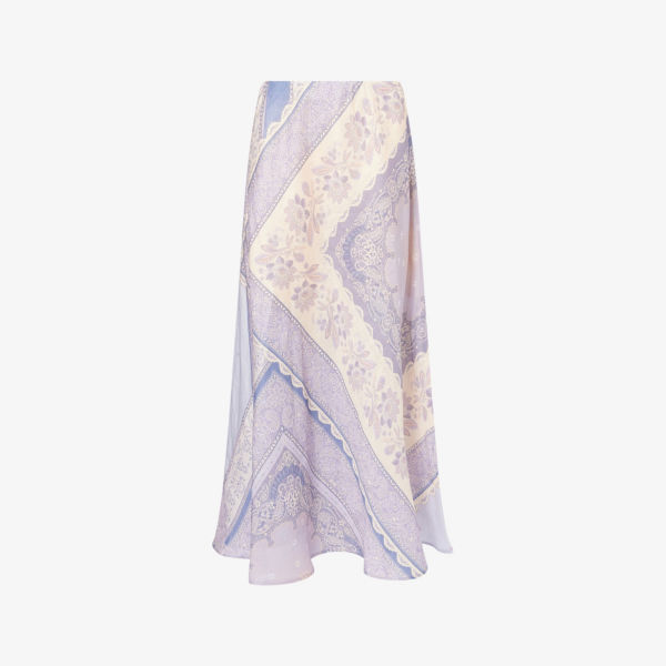 Юбка Zimmermann Lucky с косым кроем, синий
Юбка Zimmermann Lucky с косым кроем, синий