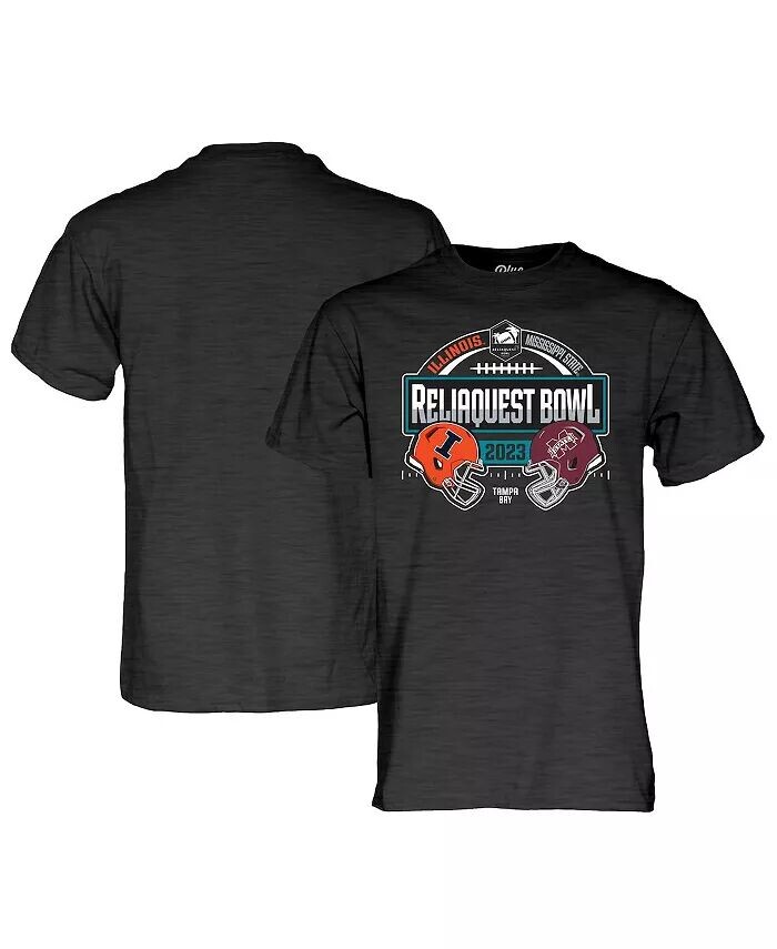 Мужская футболка Heather Charcoal Illinois Fighting Illini vs. Mississippi State Bulldogs 2023 Relia Quest Bowl Matchup Blue 84
Мужская футболка Heather Charcoal Illinois Fighting Illini vs. Mississippi State Bulldogs 2023 Relia Quest Bowl Matchup Blue 84