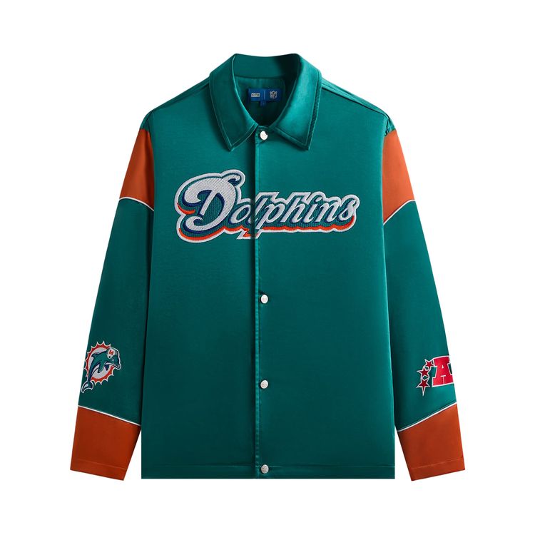 Куртка Kith & '47 for the NFL: Dolphins Kieran Coaches Jacket 'Center', зеленый
Куртка Kith & '47 for the NFL: Dolphins Kieran Coaches Jacket 'Center', зеленый