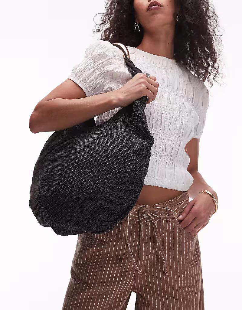 Соломенная сумка Topshop Scarlett с металлической ручкой черного цвета
Соломенная сумка Topshop Scarlett с металлической ручкой черного цвета