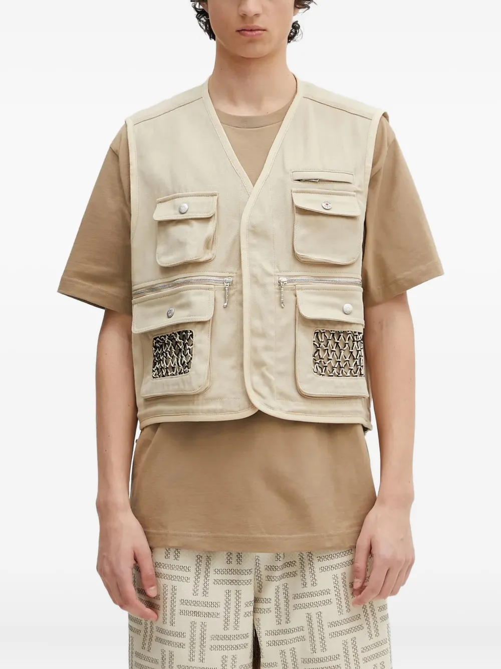 Жилет на молнии с карманами Kenzo, нейтральный
Жилет на молнии с карманами Kenzo, нейтральный