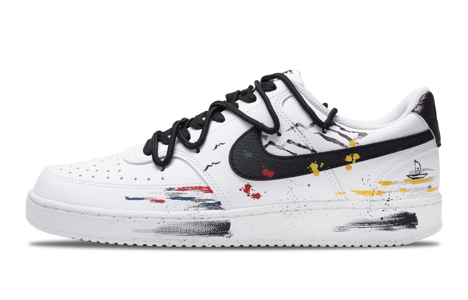 Кроссовки Nike Court Vision 1 Skateboarding Shoes Men Low-top White, черный
Кроссовки Nike Court Vision 1 Skateboarding Shoes Men Low-top White, черный