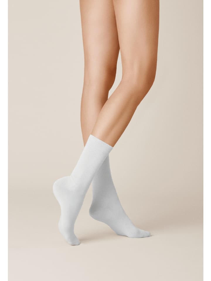 Носки Liz с манжетой, не сдавливающей давление, белого цвета Kunert
Носки Liz с манжетой, не сдавливающей давление, белого цвета Kunert