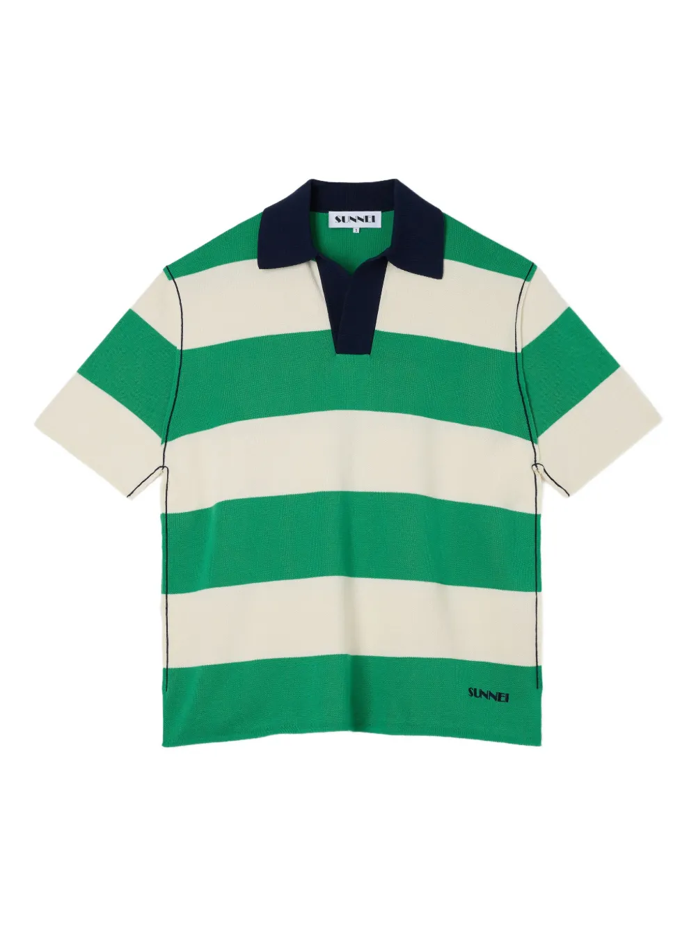 Рубашка поло в полоску Sunnei, зеленый
Рубашка поло в полоску Sunnei, зеленый