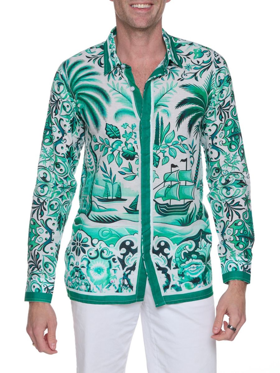 Рубашка Курорт Island Escape Ranee's, цвет Emerald
Рубашка Курорт Island Escape Ranee's, цвет Emerald