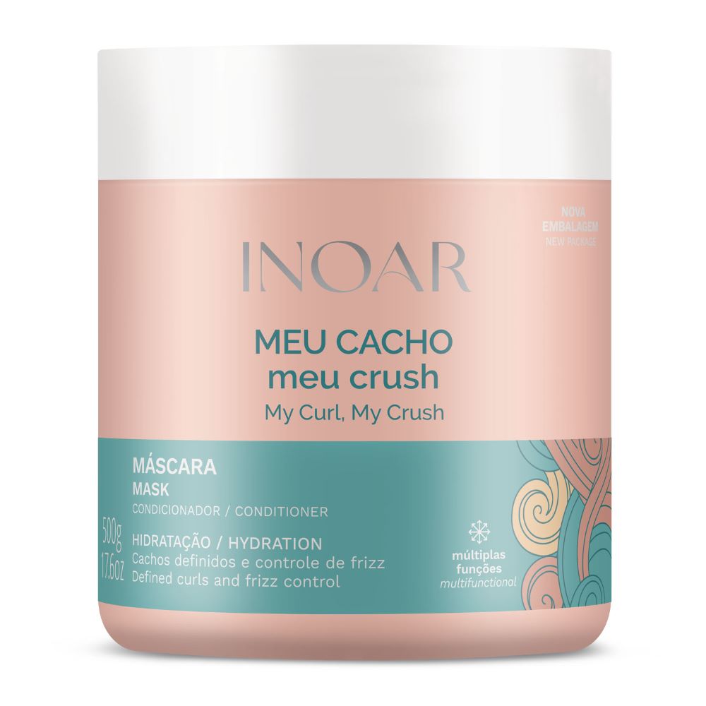 Увлажняющая маска для вьющихся волос meu cacho, meu crush mask Inoar, вес 500 гр.
Увлажняющая маска для вьющихся волос meu cacho, meu crush mask Inoar, вес 500 гр.