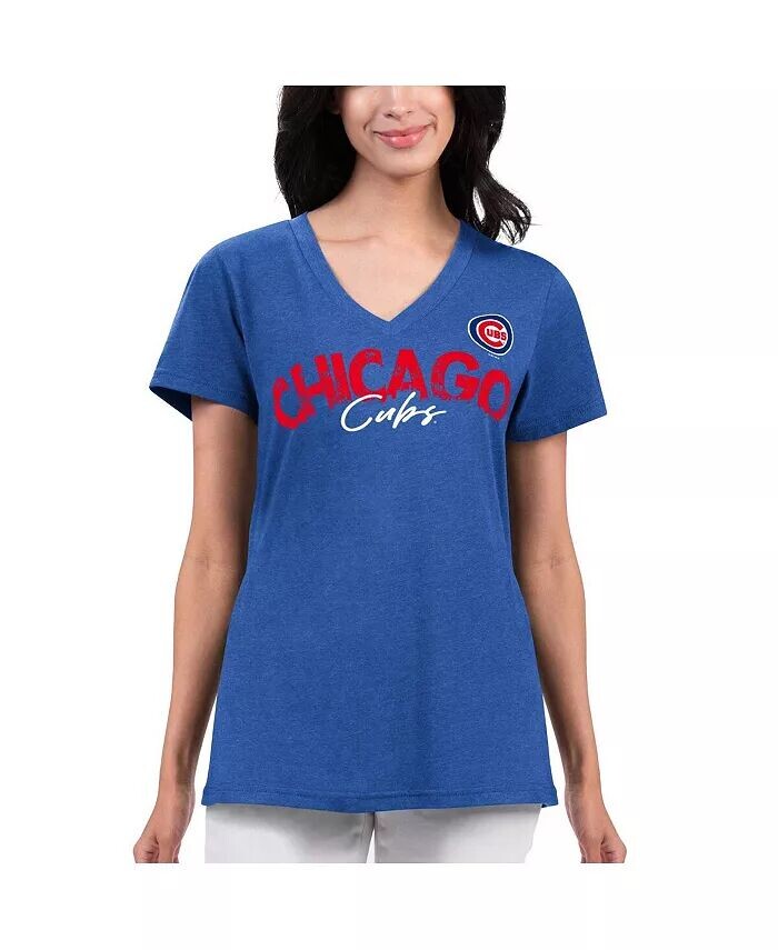 Женская рваная футболка Royal Chicago Cubs Key Move с v-образным вырезом G-Iii 4Her By Carl Banks, синий
Женская рваная футболка Royal Chicago Cubs Key Move с v-образным вырезом G-Iii 4Her By Carl Banks, синий