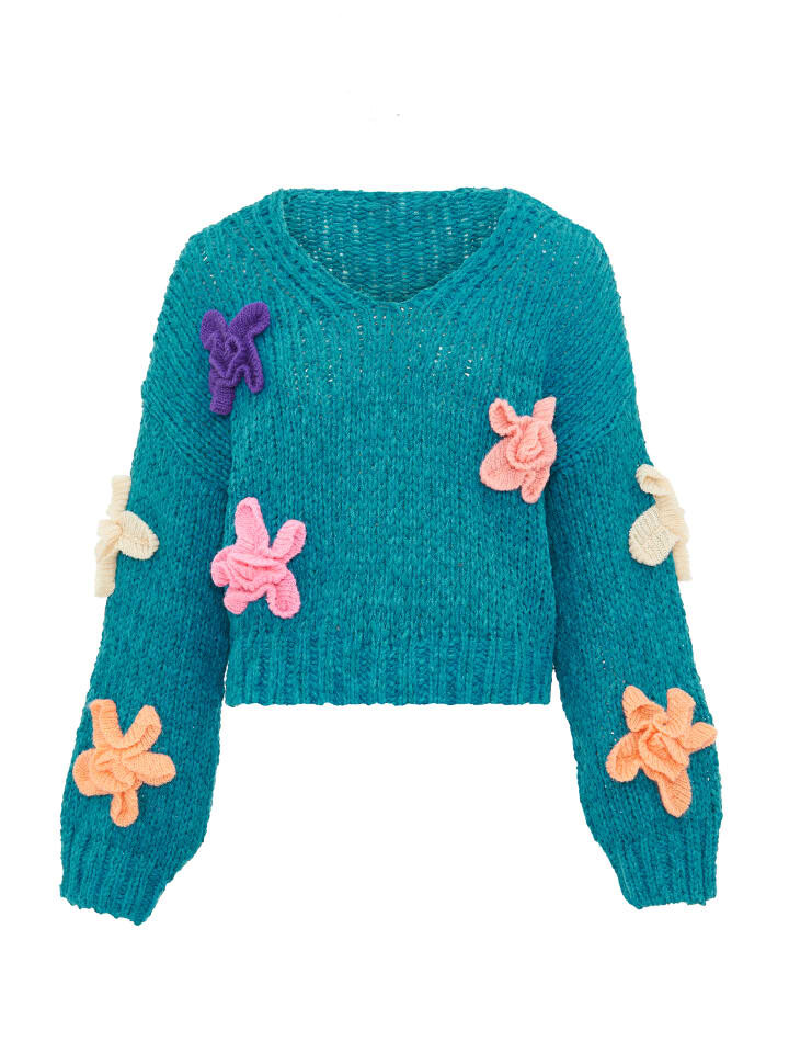 Пуловер ebeeza, бирюзовый
Пуловер ebeeza, бирюзовый