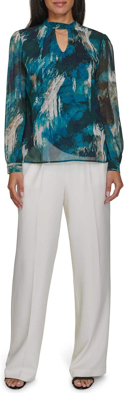 Женская блузка Calvin Klein с вырезом-замочной скважиной и длинными рукавами, Malachite Multi
Женская блузка Calvin Klein с вырезом-замочной скважиной и длинными рукавами, Malachite Multi