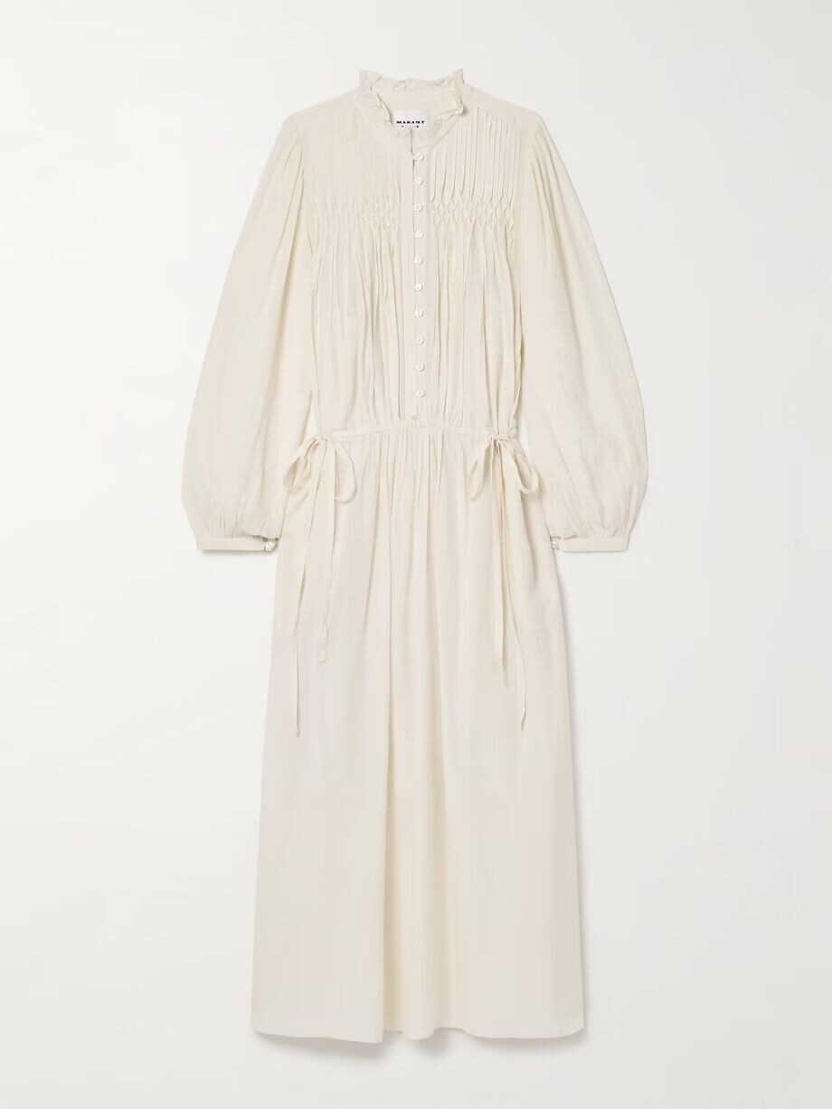 Платье миди Dalida из смесового хлопка и вуали со сборками Marant Étoile, белый
Платье миди Dalida из смесового хлопка и вуали со сборками Marant Étoile, белый