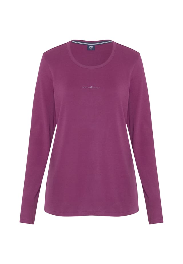 Рубашка с длинными рукавами в дизайне этикетки Polo Sylt, фиолетовый
Рубашка с длинными рукавами в дизайне этикетки Polo Sylt, фиолетовый