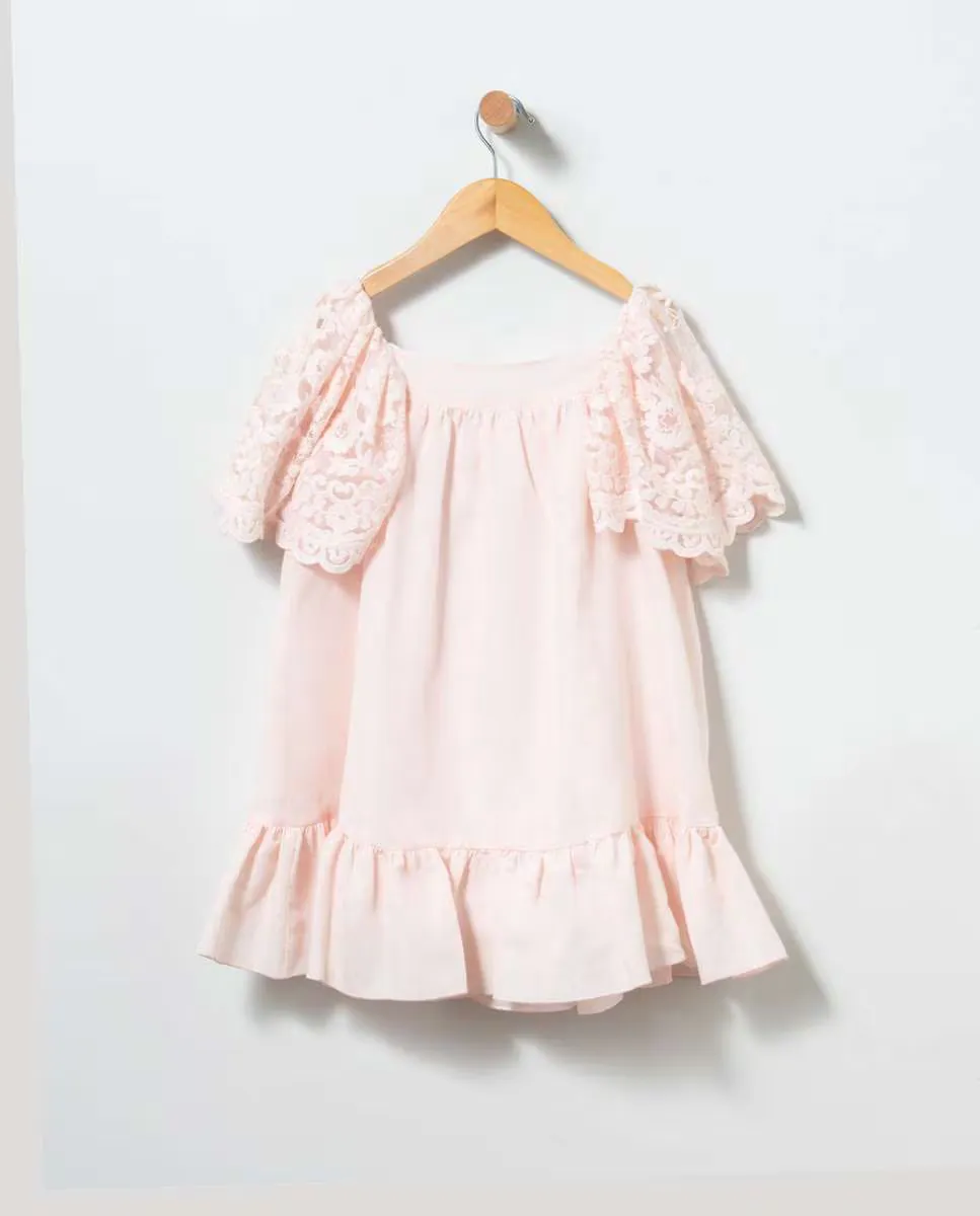 Платье для девочки с розовым кружевом Coco Acqua, розовый
Платье для девочки с розовым кружевом Coco Acqua, розовый