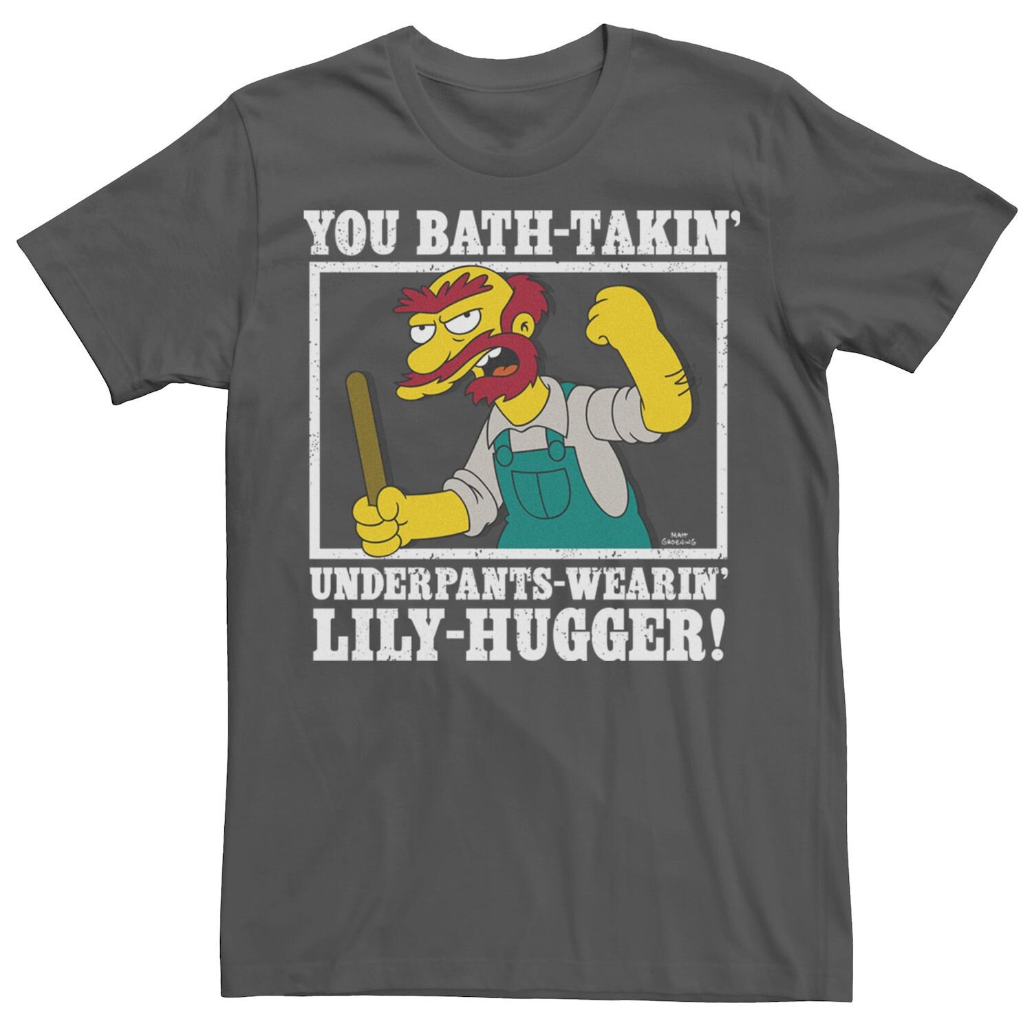 Мужская футболка The Simpsons Willie Bath-Takin' Underpants-Wearin' Tee Licensed Character
Мужская футболка The Simpsons Willie Bath-Takin' Underpants-Wearin' Tee Licensed Character