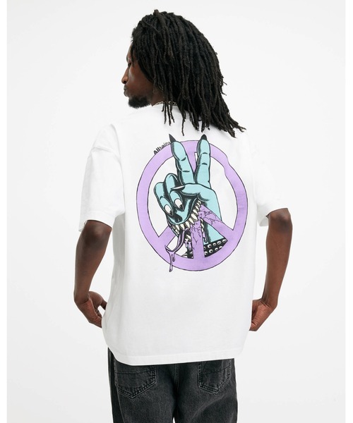 Футболка оверсайз с графическим принтом на тему активизма ALLSAINTS, белый
Футболка оверсайз с графическим принтом на тему активизма ALLSAINTS, белый