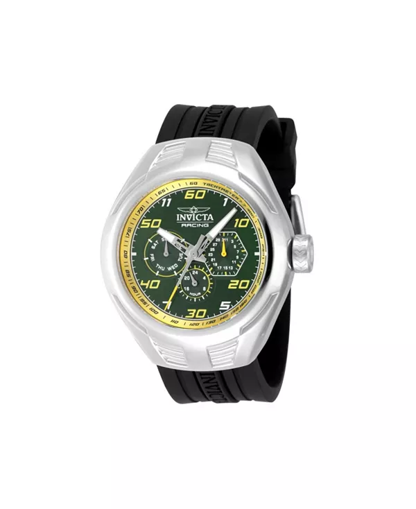 Мужские часы Invicta Racing 47728 с кварцевым хронографом, зеленые, с желтым циферблатом Invicta, black
Мужские часы Invicta Racing 47728 с кварцевым хронографом, зеленые, с желтым циферблатом Invicta, black