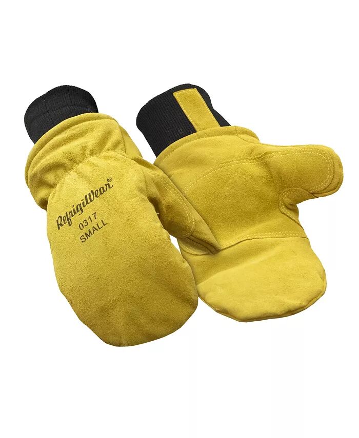 Мужские теплые кожаные перчатки-варежки с флисовой подкладкой и утеплителем из фиберфила RefrigiWear, золотой
Мужские теплые кожаные перчатки-варежки с флисовой подкладкой и утеплителем из фиберфила RefrigiWear, золотой