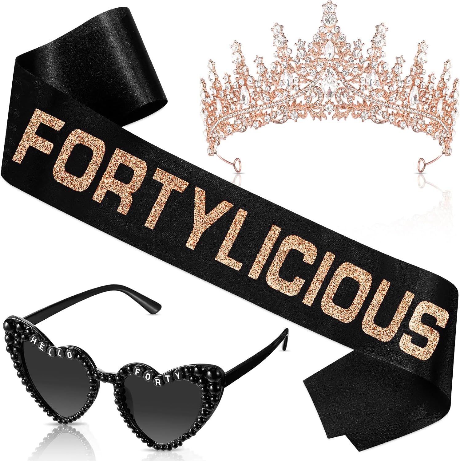 3 предмета украшений на 30-й/40-й/50-й/60-й/70-й день рождения для женщин и мужчин, корона-лента и солнцезащитные очки на 30-й/40-й/50-й/60-й день рождения Daifunli, Rose Gold
3 предмета украшений на 30-й/40-й/50-й/60-й/70-й день рождения для женщин и мужчин, корона-лента и солнцезащитные очки на 30-й/40-й/50-й/60-й день рождения Daifunli, Rose Gold