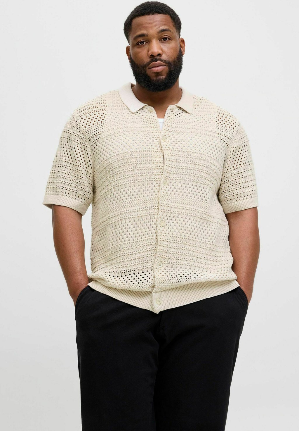 Рубашка PLUS SIZE Jack & Jones, кремовый 
Рубашка PLUS SIZE Jack & Jones, кремовый