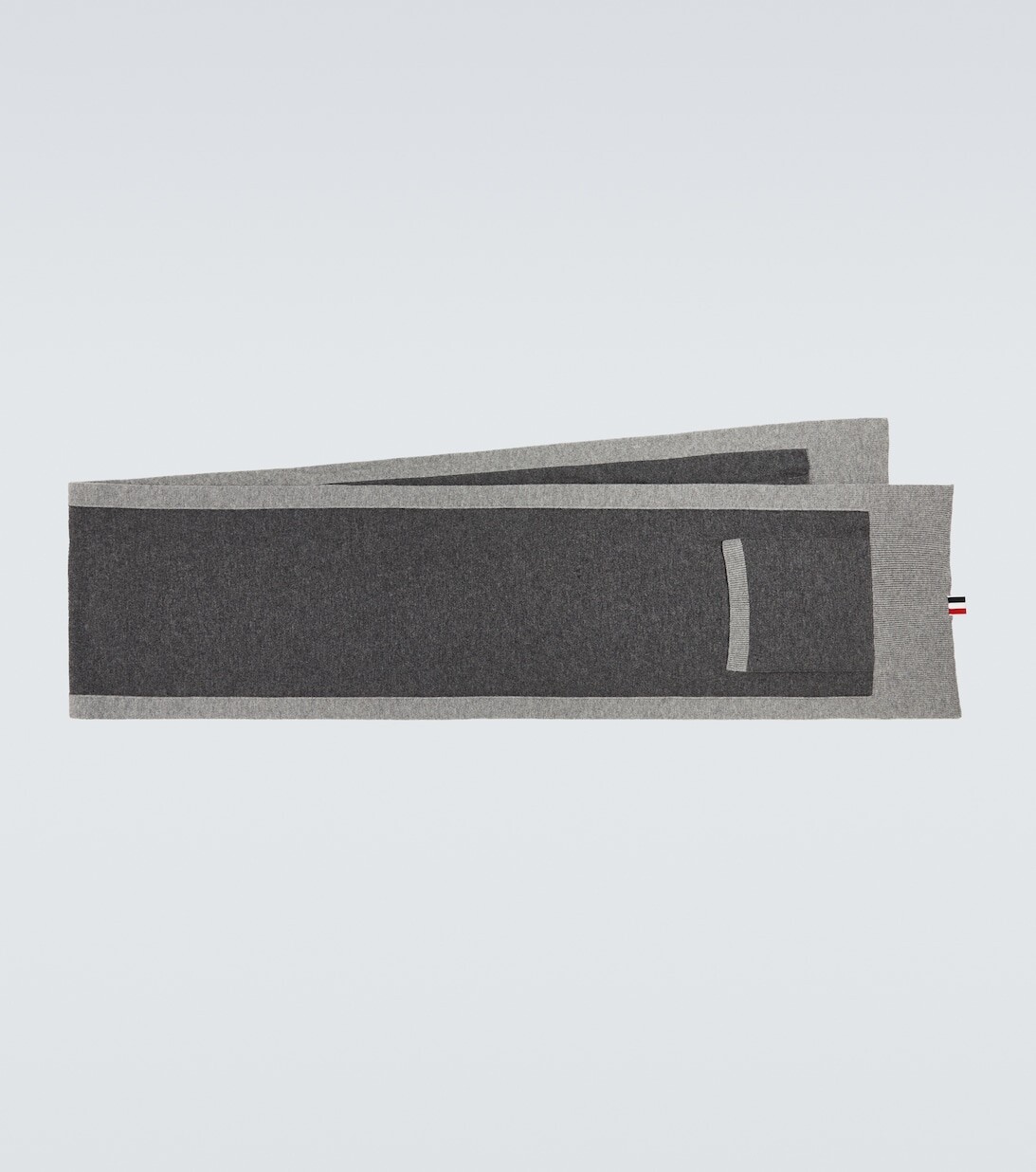 Шерстяной шарф Thom Browne, серый
Шерстяной шарф Thom Browne, серый