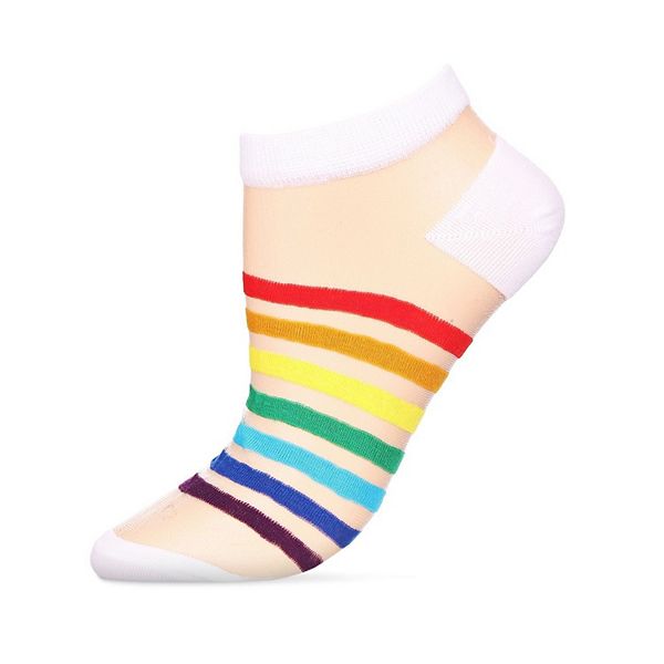 Низкий носок из полупрозрачного хлопкового микса See the rainbow Memoi
Низкий носок из полупрозрачного хлопкового микса See the rainbow Memoi