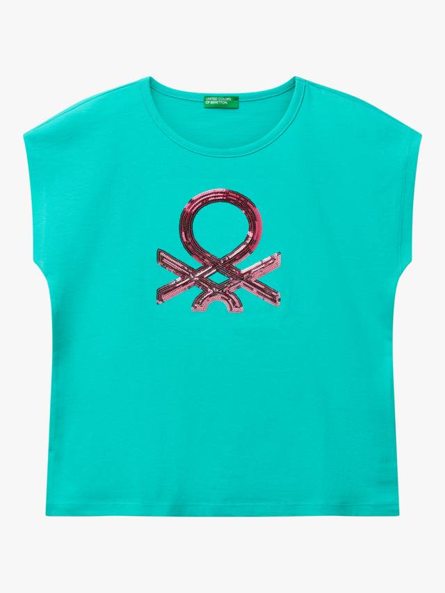 Детская футболка без рукавов с пайетками Benetton, Teal Green
Детская футболка без рукавов с пайетками Benetton, Teal Green