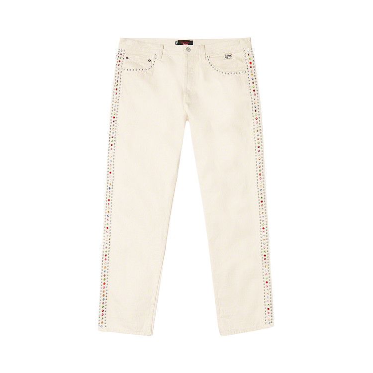 Джинсы Supreme x B.B. Simon Studded Regular Jean 'Natural'
Джинсы Supreme x B.B. Simon Studded Regular Jean 'Natural'
