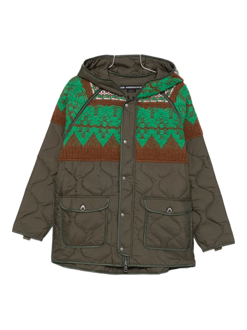Стеганая парка скандинавской вязки Andersson Bell, зеленый
Стеганая парка скандинавской вязки Andersson Bell, зеленый
