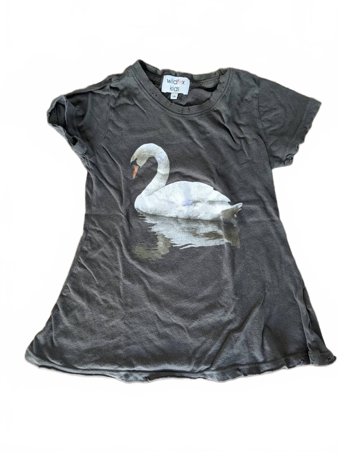 Футболка с принтом лебедя для девочек, темно-серого цвета Wildfox, темно-серый
Футболка с принтом лебедя для девочек, темно-серого цвета Wildfox, темно-серый