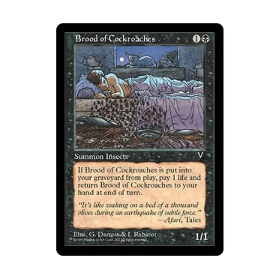 CCG Выводок тараканов (U), MTG - Visions
CCG Выводок тараканов (U), MTG - Visions