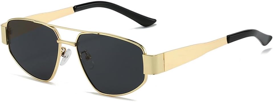 Солнцезащитные очки UV400 с металлическими двойными перемычками в стиле «кошачий глаз» в стиле панк, подходят для женщин и мужчин, для бега и активного отдыха UYPTK, Golden Gray
Солнцезащитные очки UV400 с металлическими двойными перемычками в стиле «кошачий глаз» в стиле панк, подходят для женщин и мужчин, для бега и активного отдыха UYPTK, Golden Gray