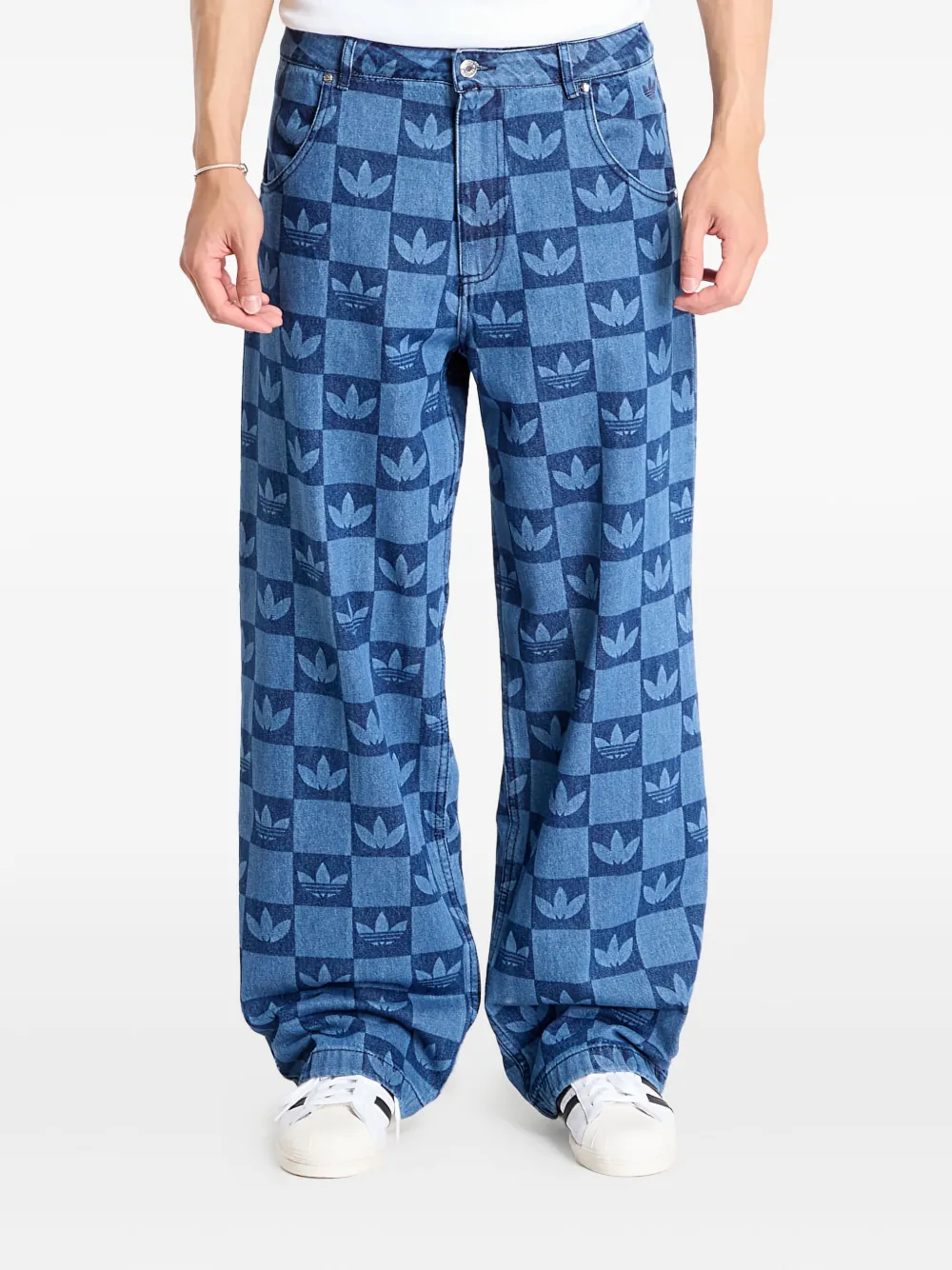 Джинсы с монограммой Adidas, синий
Джинсы с монограммой Adidas, синий