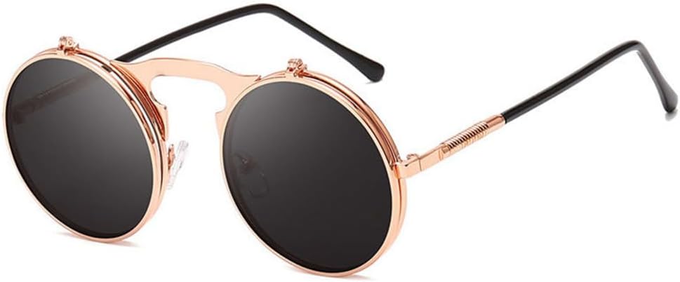 Модные солнцезащитные очки-слипы в стиле стимпанк для мужчин, ретро, с металлической оправой, круглые, для женщин и мужчин, в стиле панк, с защитой от УФ-излучения UV400 TYUVIVO, One Size
Модные солнцезащитные очки-слипы в стиле стимпанк для мужчин, ретро, с металлической оправой, круглые, для женщин и мужчин, в стиле панк, с защитой от УФ-излучения UV400 TYUVIVO, One Size